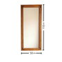 Hanah Home Espejo de Nogal 50x110 cm